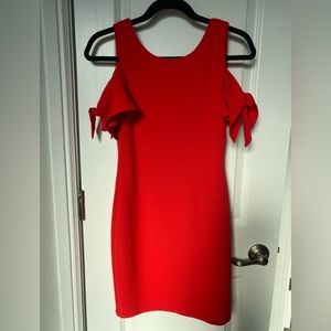 Beautiful red wedding guest dress